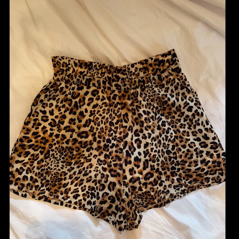 Revolve Leopard Print Soft Shorts